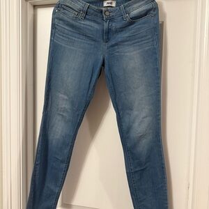 PAIGE Women's Light Blue Skinny Jeans